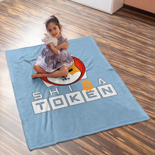 Shiba Inu Token Crypto Coin Cryptocurrency Baby Blanket