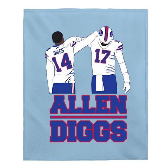 Stefon Diggs Josh Allen Back Pat Buffalo Football Fan Baby Blanket
