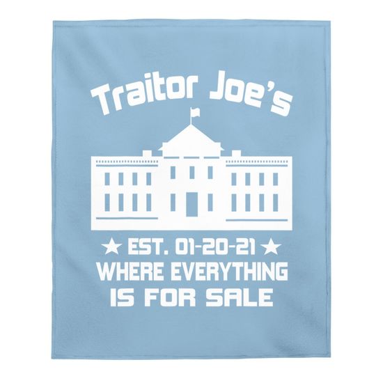 Traitor Joe's Funny Republican Political Baby Blanket