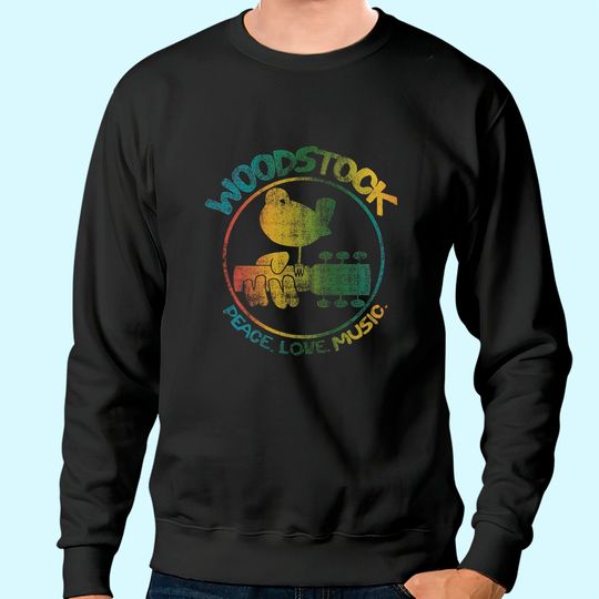 Woodstock Men's Colorful Logo Slim Fit Sweatshirt