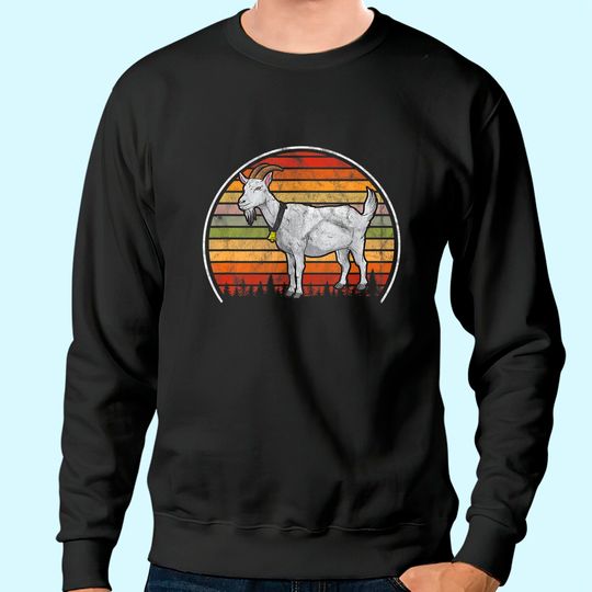 Vintage Goats Farmer Retro Goat Sweatshirt