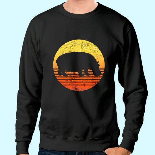 Hippopotamus Hippos Vintage Sweatshirt