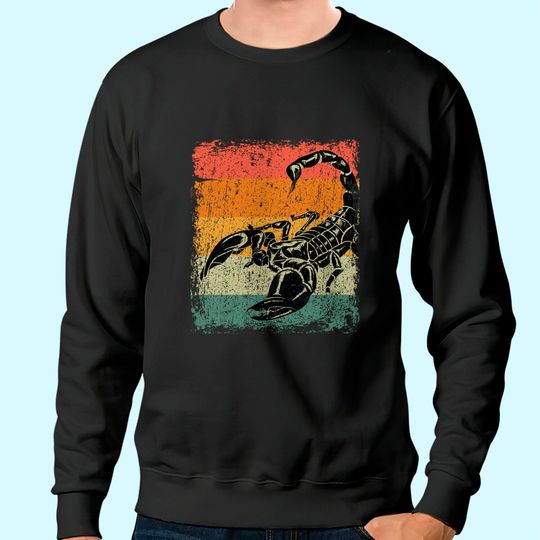Retro Scorpio Gift Vintage Scorpion Sweatshirt