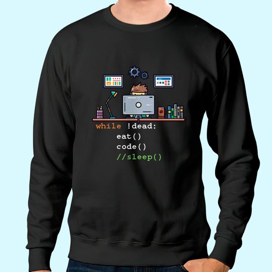 Computer Science Python Programmer Eat Code Sleep Sweatshirt