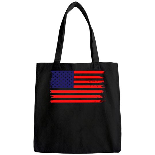 American Flag Tote Bag Women Patriotic Tote Bag USA Flag Stars Stripes Print Short Sleeve Tote Bag 4th of July Tee Tops