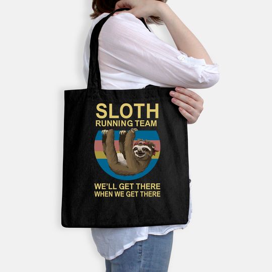 Beopjesk Women's Sloth Running Team Tote Bag Short Sleeve I Hate People Graphic Tees Tops