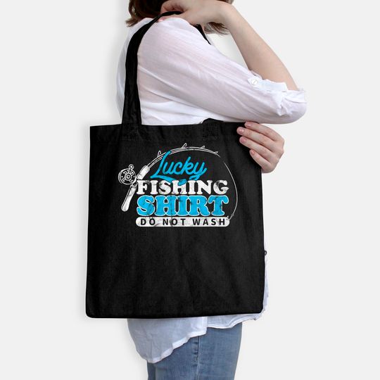 Lucky Fishing Do Not Wash Fish Rod Fisher Tote Bag