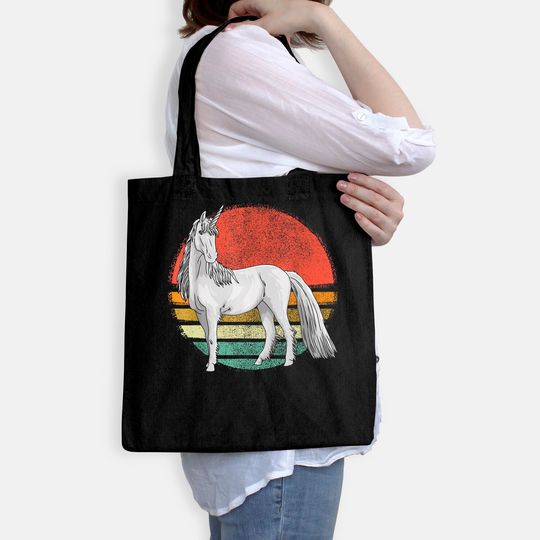 Vintage Unicorn Retro Unicorns Lover Men Women Tote Bag