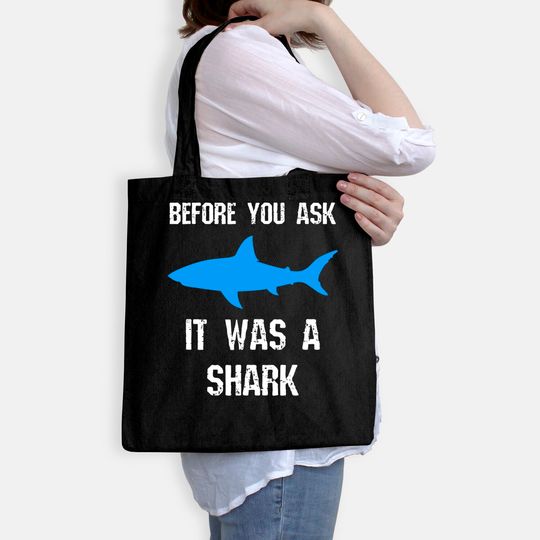 Funny Amputee Amputation Surgery Shark Humor Tote Bag