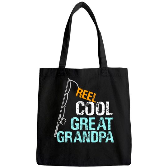 Mens Reel Cool Great Grandpa Gift from Granddaughter Grandson Tote Bag