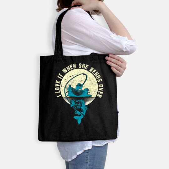 Funny Fishing Quote Gift Funny Fishing Tote Bag