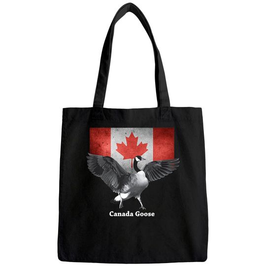 Proud Canadian Flag Canada Goose Tote Bag