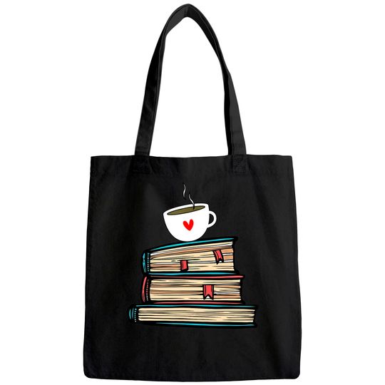Tea Cup Book Lovers Gifts Book Tote Bag Cute Book Reader Tote Bag Tote Bag