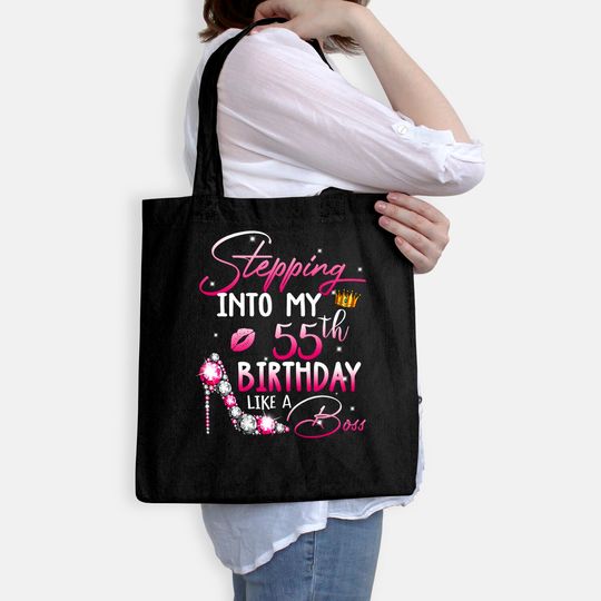 Womens Stepping Into My 55th Birthday In 1965 Gifts 55 Years Old Tote Bag