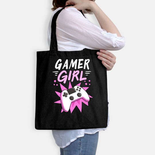 Gamer Girl Gaming Streaming Video Games Gift Tote Bag