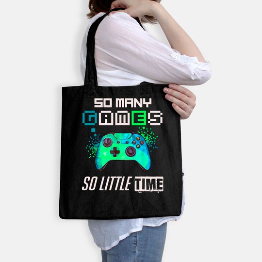 So Many Video Games Gift For Gamer eSport Tote Bag