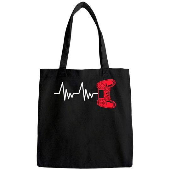 Gamer Heartline Video Gaming Controller with a lifeline Tote Bag