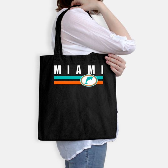 Miami Men's Tote Bag Retro Dolphin