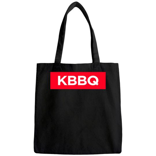 Korean Barbecue KBBQ BBQ Box Red Logo Asian Food Lover Spicy Tote Bag