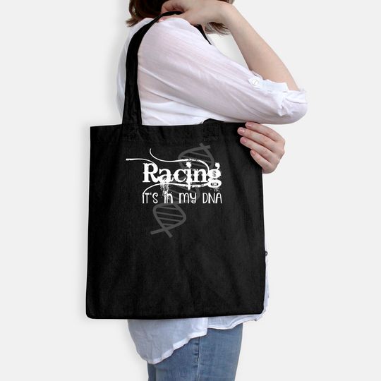 Racing It's In My DNA Racer Race Car Dirt Track Tote Bag