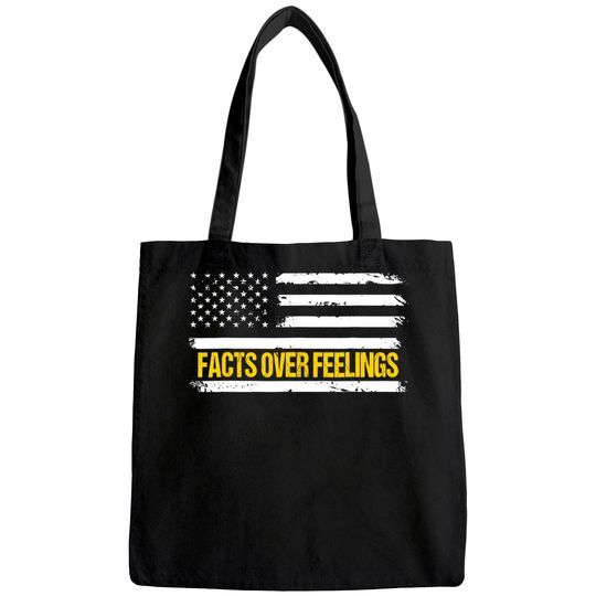 Republican Tote Bag Facts Over Feelings For Conservatives
