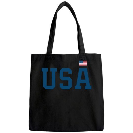 USA Tote Bag Women Men Patriotic American Flag 4th of July Tote Bag