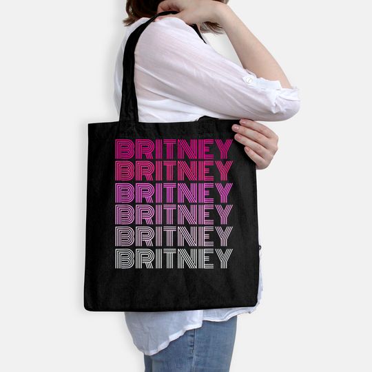 Retro Style Britney Pink Ombre Tote Bag