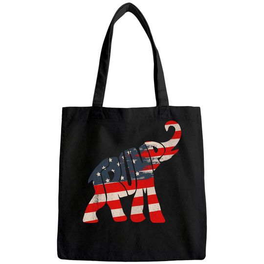 President Trump 2020 Republican Elephant Trump Supporter Tote Bag
