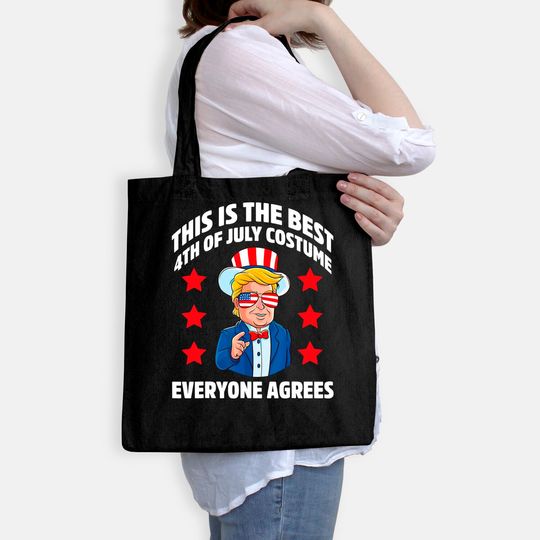 Patriotic Trump This is the Best 4th July Costume Tote Bag