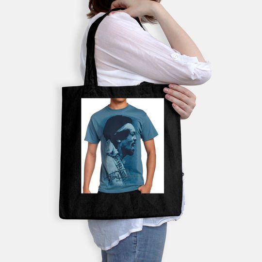 Men's Jimi Hendrix Profile Tote Bag