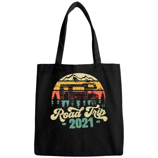 Road Trip 2021 Retro Vintage Tote Bag