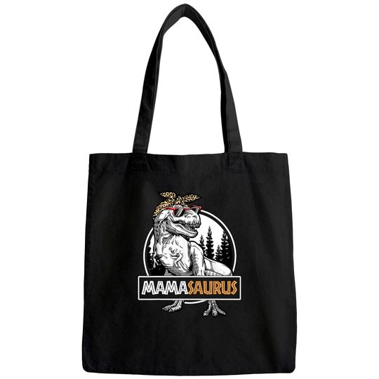 Mamasaurus T Rex Dinosaur Mama Saurus Family Matching Women Tote Bag