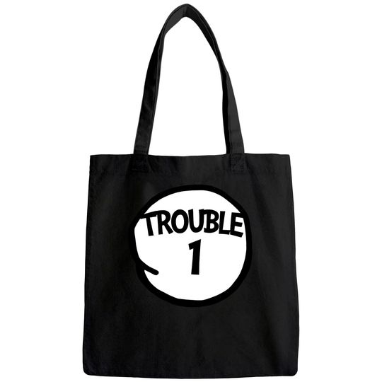 Trouble 1 One Matching Group Trouble 1 Tote Bag