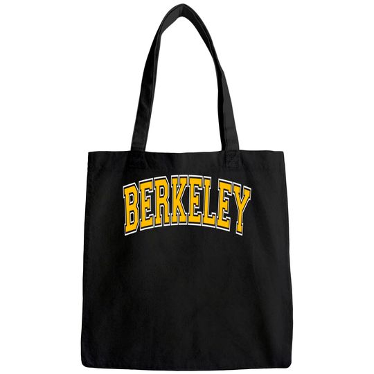 Berkeley California CA Varsity Style Amber Tote Bag