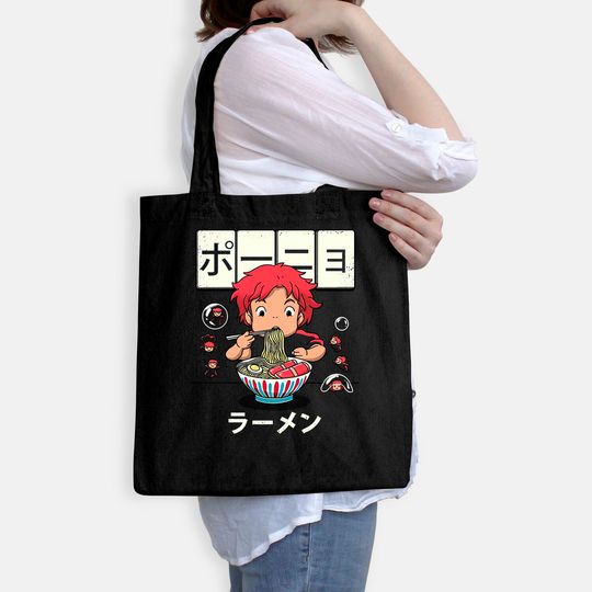 Ponyo Goldfish Ramen Tote Bag