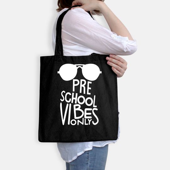 Unique Baby Boys Preschool Vibes Only Back to School Tote Bag