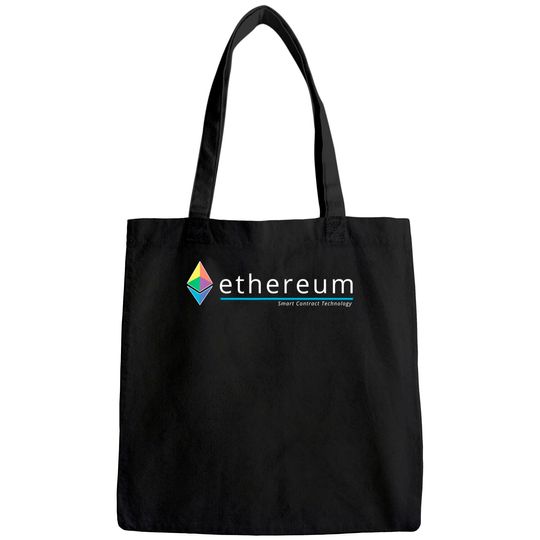 Ethereum Smart Contract Technology 2.0 Logo HODL ETH Lovers Tote Bag
