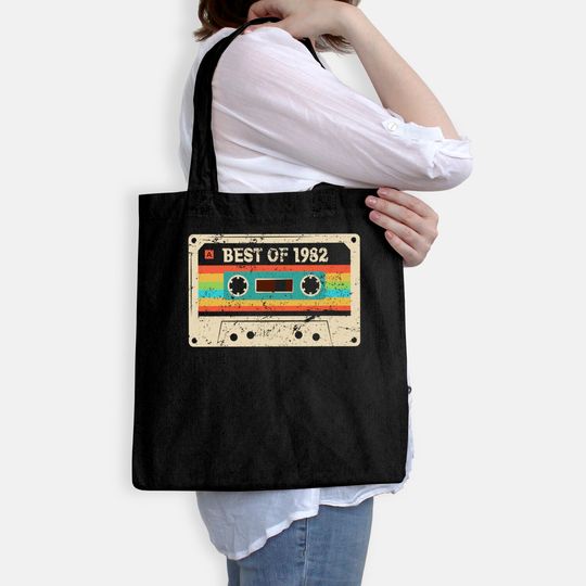 Best of 1982 Funny Vintage 39th Birthday Gift for Men Women Tote Bag