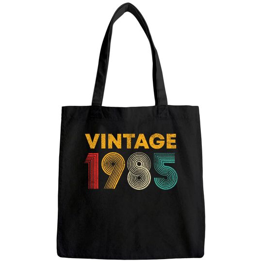 Vintage 1985 36th Birthday Gift Men Women 36 Years Old Tote Bag