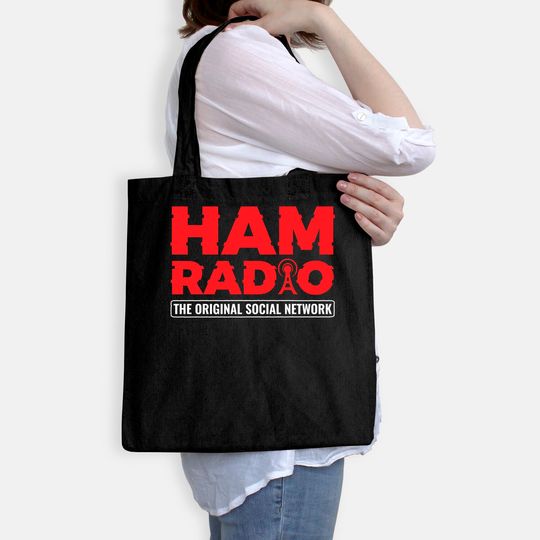 Ham Radio Original Social Network Antenna Ham Radio Tote Bag
