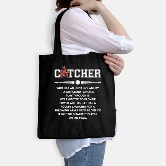 Baseball Lover - Catcher Definition Tote Bag