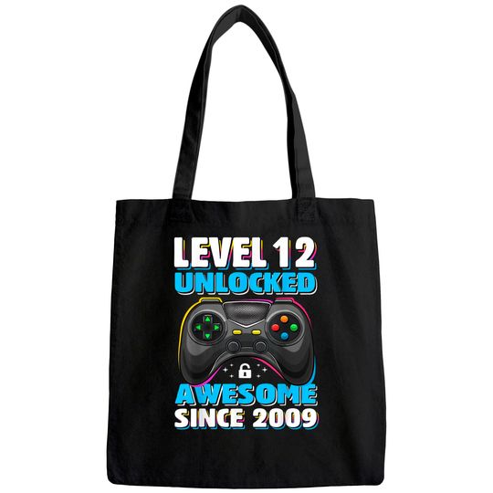 Level 12 Unlocked Awesome 2009 Video Game 12th Birthday Gift Tote Bag