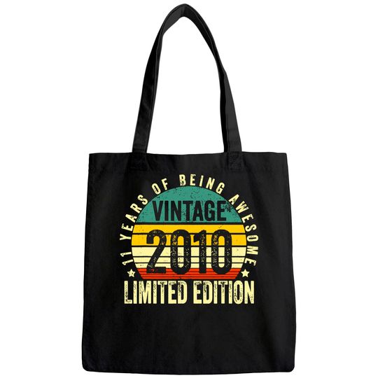 11 Year Old Gifts Vintage 2010 Limited Edition Tote Bag
