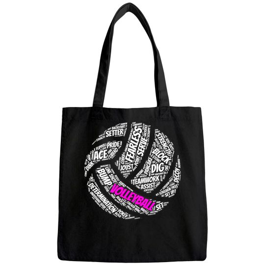 Volleyball Tote Bag Sayings Tote Bag