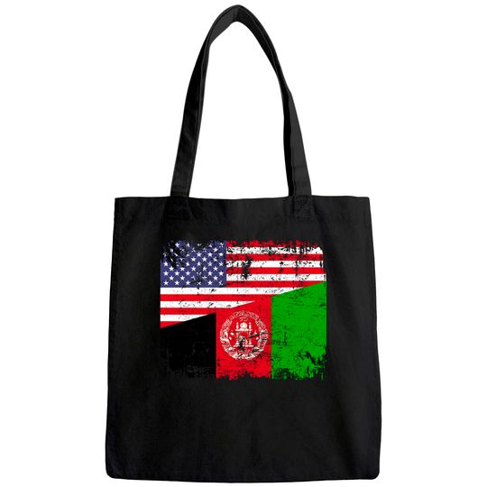 Usa Afghanistan Flag Tote Bag