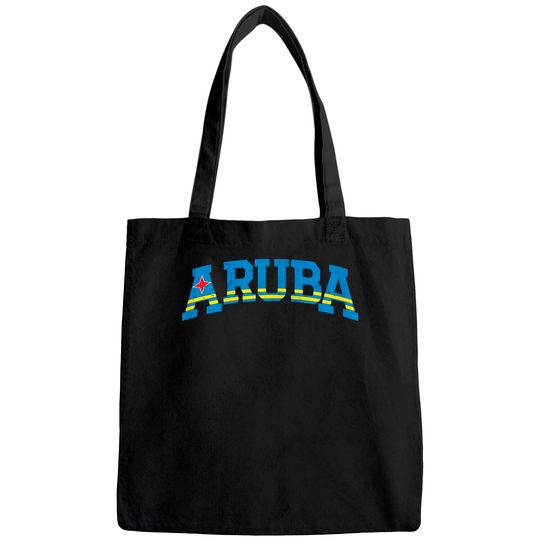 Aruba Sports Design Flag Tote Bag