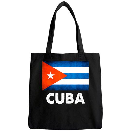 Cuba Cuban Flag Tote Bag