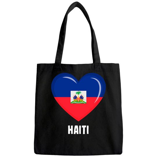 Haiti Flag Tote Bag