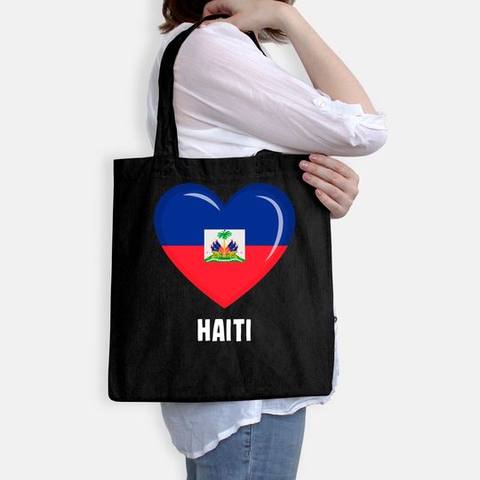 Haiti Flag Tote Bag