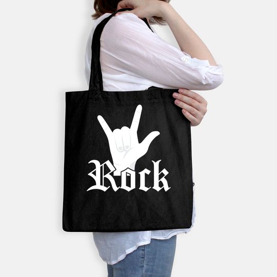 Rock Hand Symbol Popular Rock Singer Tote Bag